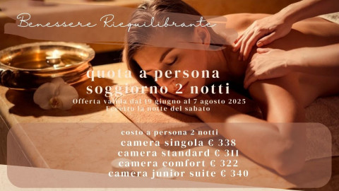2025 hotel 2 mari benessere riequilibrante 2 notti IN33