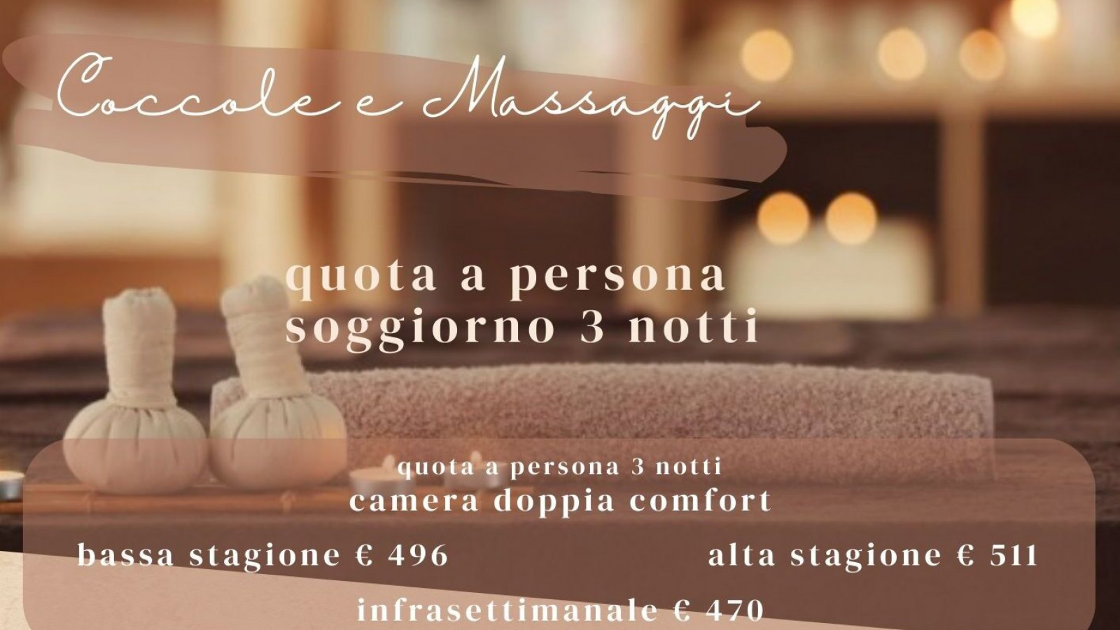 2026 hotel 2 mari coccole e massaggi 3 notti IN33