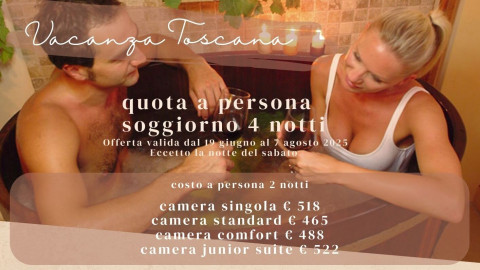 2025 hotel 2 mari vacanza toscana 4 notti IN33